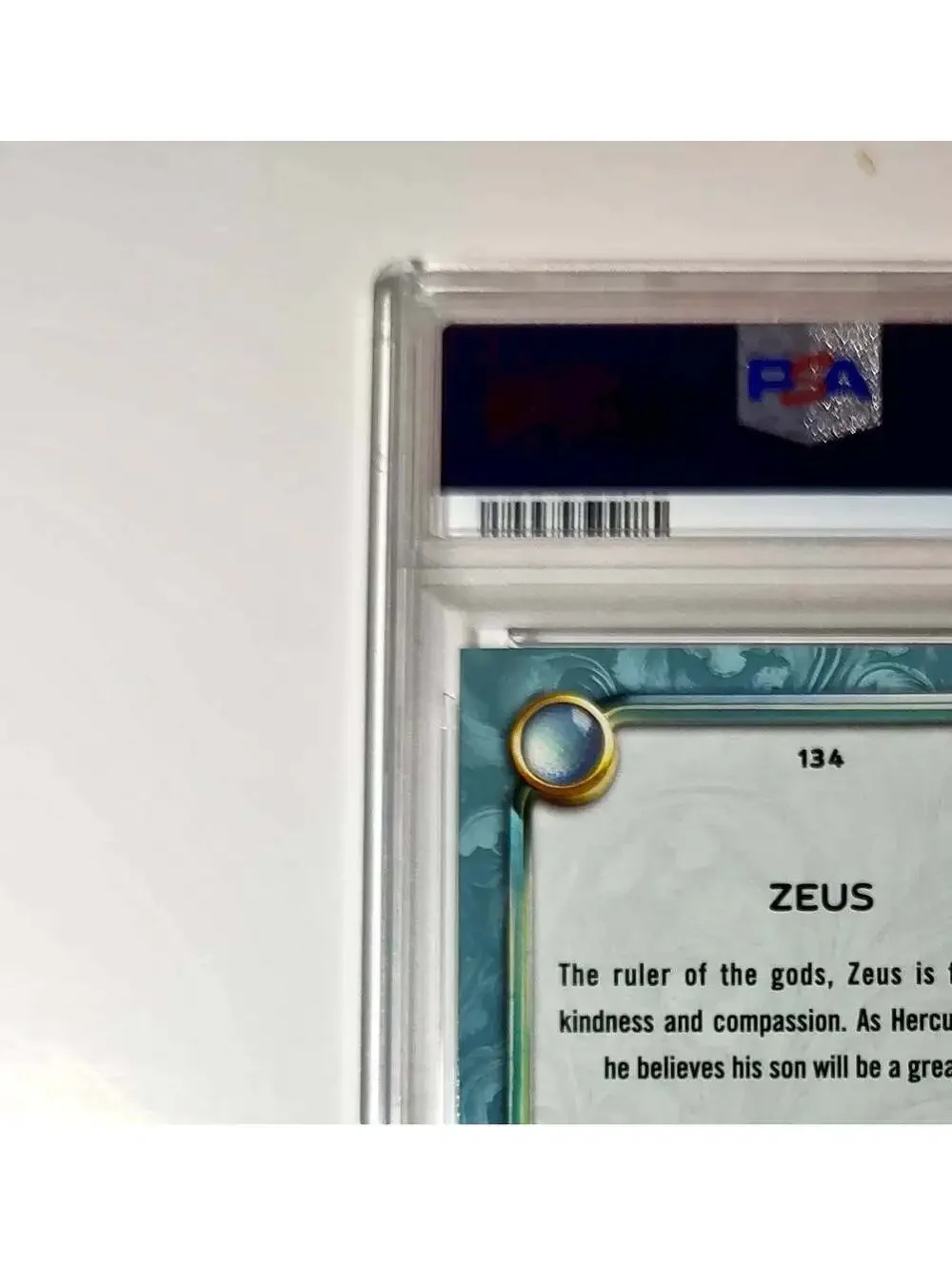 Zeus 2025 Topps Disney Wonder #134 Diamond Card Hercules PSA  PSA 9